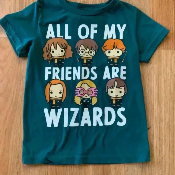 Harry Potter all of my friends are wizards boys T-shirt size 4T - Picture 3 of 4